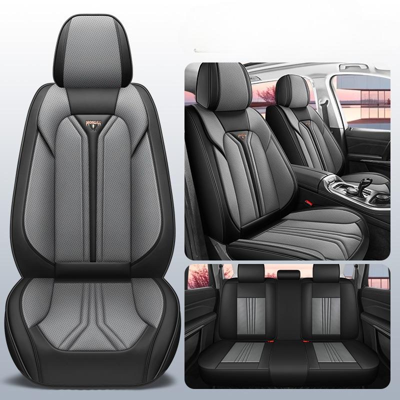Full Set Universal Luxury Full-Cover Car Seat Covers - Soft Premium Napa Leather, All-Season Comfort, Fit Most Sedans & SUVs