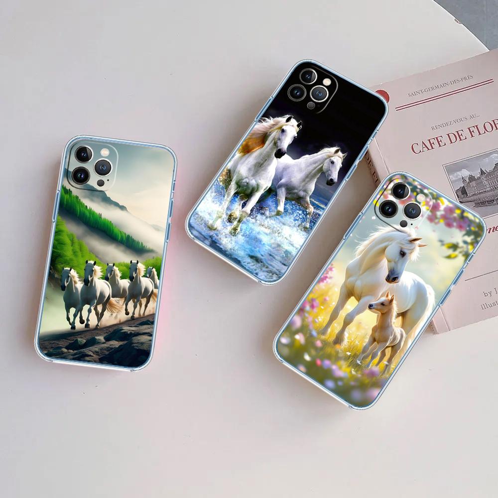 CJ53 Fine Horse Case for Motorola Moto G10 G20 G30 G31 G32 G34 G35 G41 G42 G50 G51 G52 G55 G60 G60S G62 G71 G72 G75