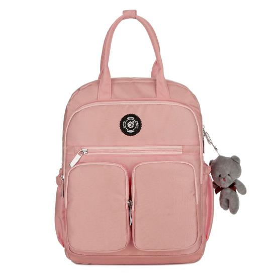 

Женский рюкзак с карманами на молнии, сумка с медведем, школьная сумка, сумка