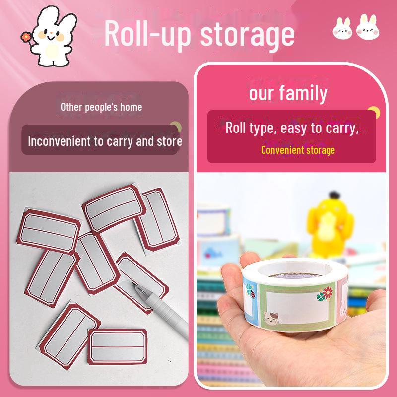 Naklejki z imionami do przedszkola i pierwszej klasy: Etykiety samoprzylepne na książki i przedmioty osobiste