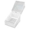Eyelash Tape Dispenser 2 Grids Acrylic Tape Cutter Holder with Transparent   Cover for Beauty Salon