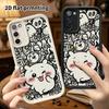 Phone Case: 2D flat Samsung Galaxy A34 A35 M05 M06 S20 S22 S21 FE Plus 5G protective case, winking and sticking out tongue, Christmas and Halloween gi