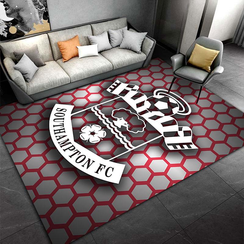 Southampton FC Logo Carpet suitable as a non-slip mat for the living room or bedroom sofa