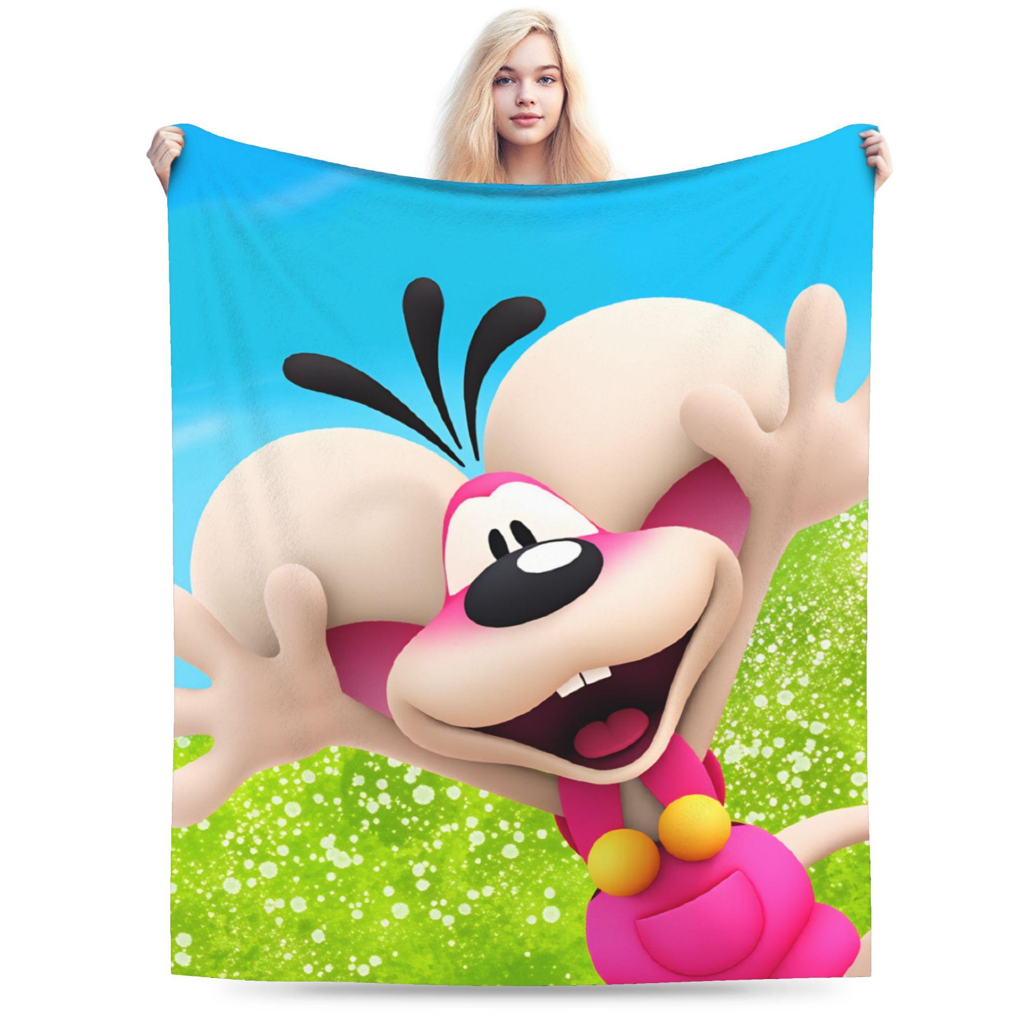 

Warm Blanket Girls Boys Travel Diddl Cartoon Sleep Throw Blanket Flannel Bedspread For Couch Bed Funny Sofa Bed Cover 30x40in