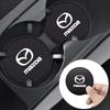 2025 Hot Car Interior Leather Coaster Water Cup Bottle Holder Anti-slip Pad Mat For Mazda 2 3 6 8 RX8 MX3 CX4 CX-5 CX-7 CX-9 CX-
