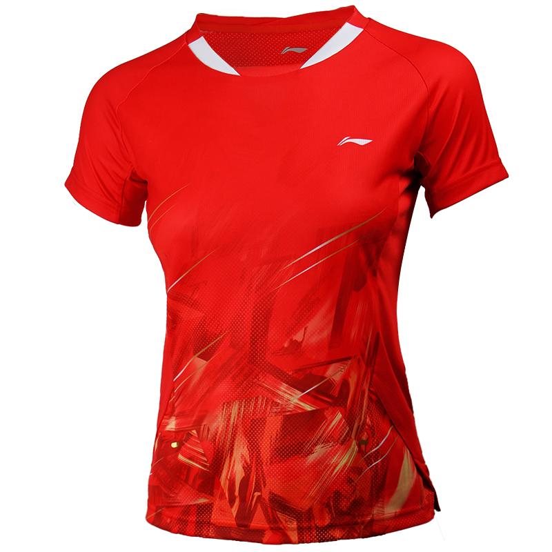 Li Ning Badminton Collection Badminton Jersey Women s Red AAYTA02-1 2XL
