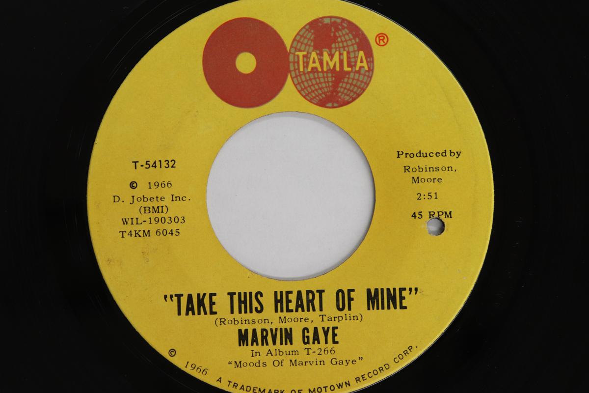 

7inch Record MARVIN GAYE - Take This Heart Of Mine T54132 TAMLA 1966 US Soul/Funk Used