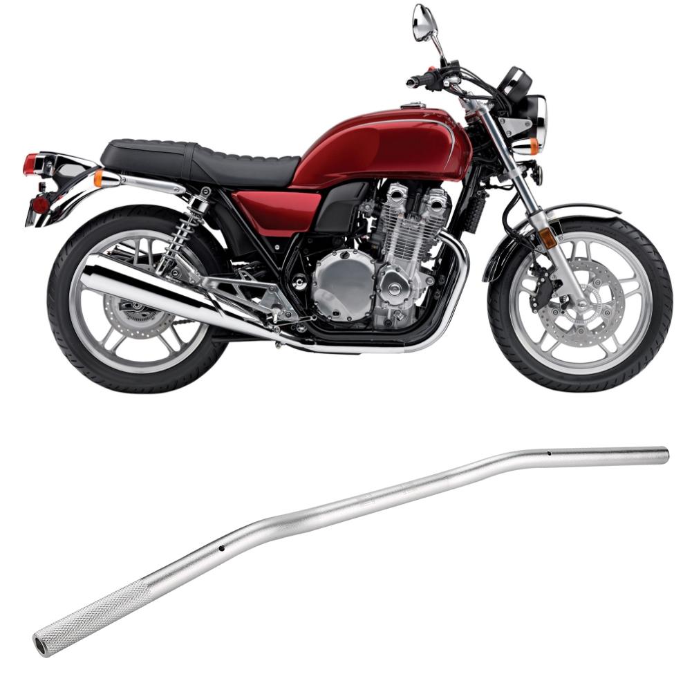22mm Diameter Aluminum Alloy Retro Motorcycle Modified Handlebar Flat (Matte Black)
