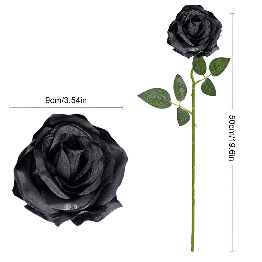 10pcs Artificial Flowers Rose Flower Branch Artificial Red Roses Realistic Fake Rose Bouquet Table Decoration Wedding Home Decor