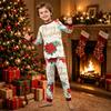 Christmas Print Long Sleeve and Pants Family Matching Loungewear Set for Adults and Kids