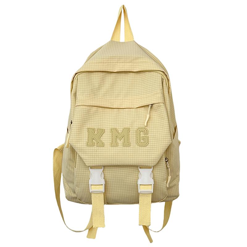 

Студенческая школьная сумка Letter Campus Backpack Женский рюкзак большой вместимости для компьютера жёлтый