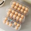 1/2/3Pcs Refrigerator Egg Storage Box Fridge Egg Holder Case Space-Saving Egg Organizer Container Kitchen Desk Organizer 10 Grid