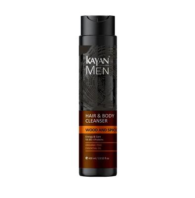 Gel de limpeza para cabelo e corpo Kayan Men 400 ml