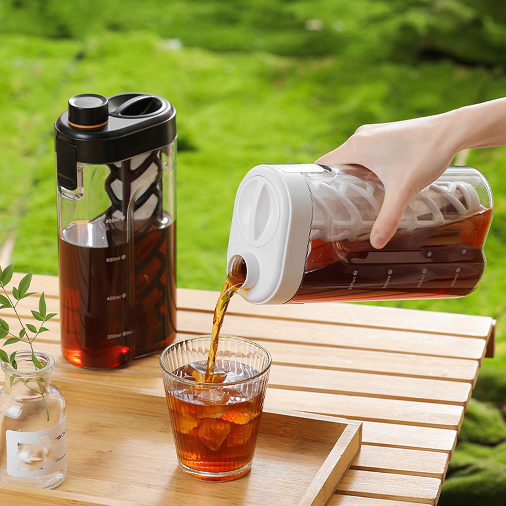 Large Capacity Cold Brew Coffee Maker With Precise Measurement Markings Multipurpose Refrigerator Safe Pitcher