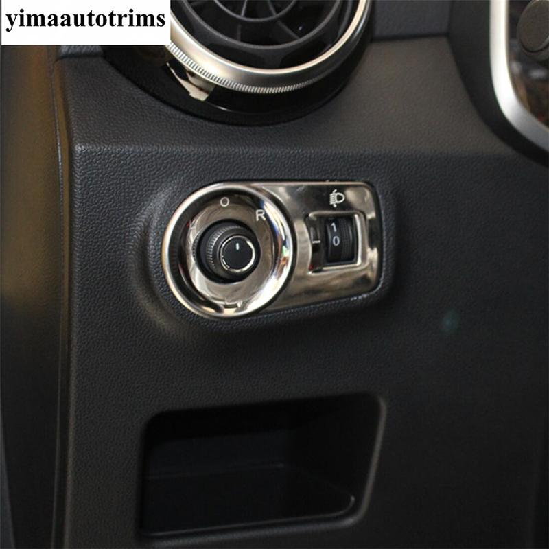 Car Window Lift / Rearview Mirror Adjust Button / Door Speaker Cover Trim For MG ZS EV 2018 - Stainless Steel Accessories