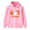 Custom Cute Cat Pattern Hoodie for Boys Girls, Personalized Cat Name Kids Pullover Hooded Sweatshirt, Casual Soft Long Sleeve Tops for Children Cat Lo