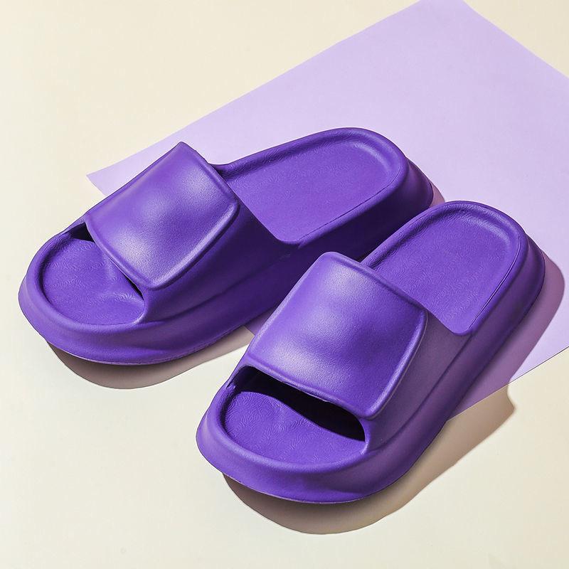 Summer Home Thick-soled Slippers Female Couple Bathroom Bathing Thick Soft Bottom Indoor Wear Sandals and Slippers for Women