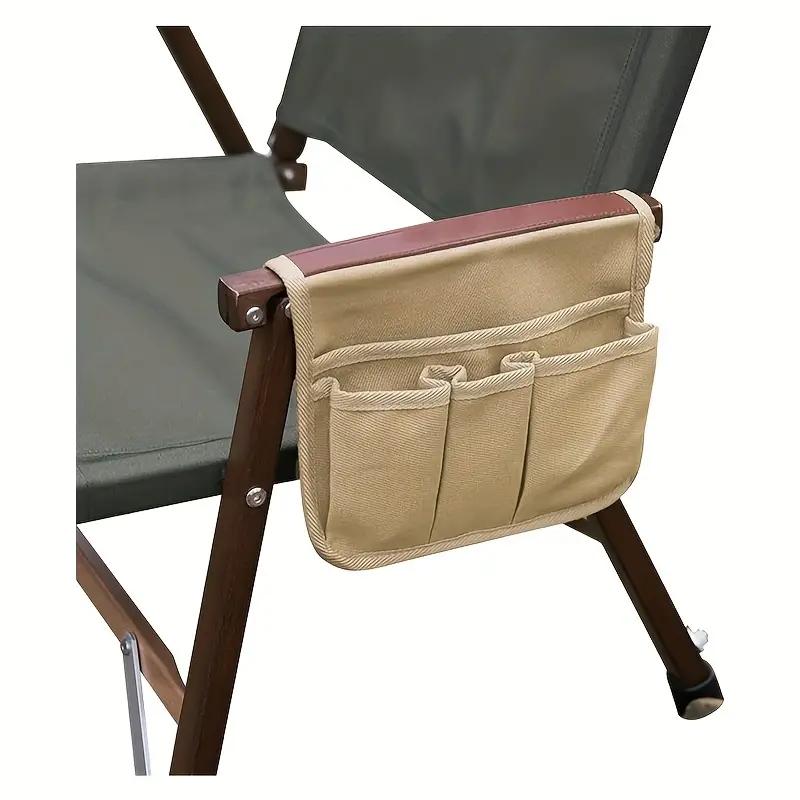 1PC Outdoor Camping Chair Armrest Storage Bags Portable Beach Chair Side Hanging Bags for Fishing Camping Hiking Organizer Pouch