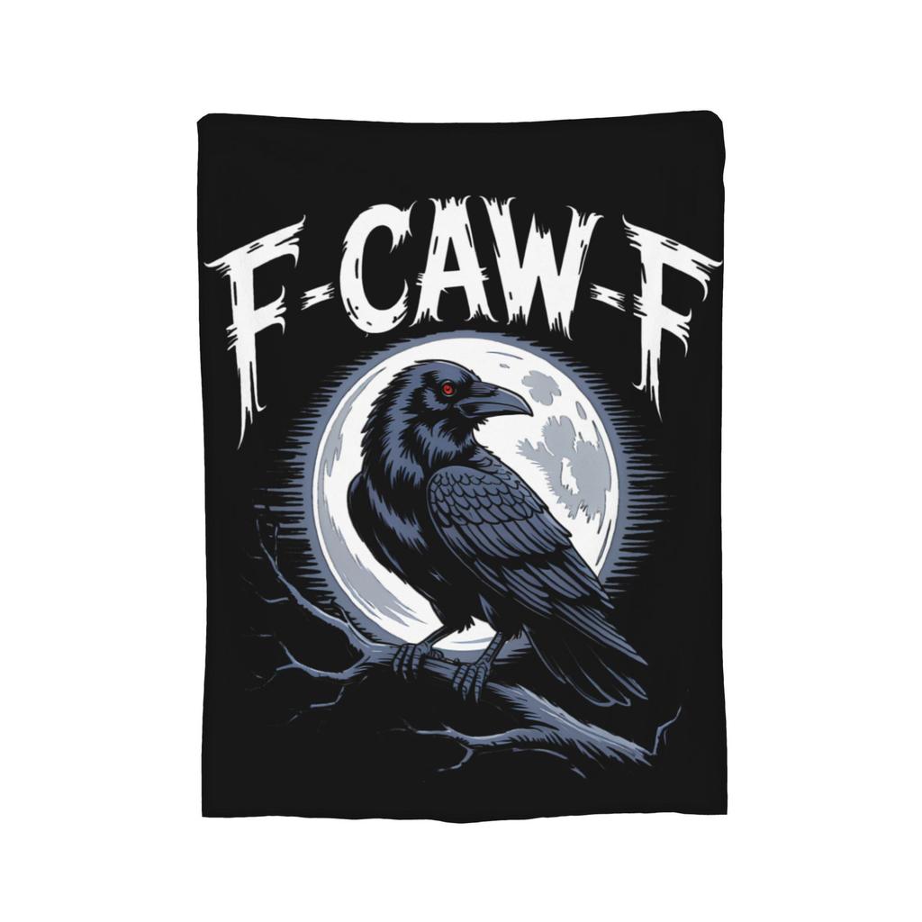 F-Caw-F Chicken FCAWF Humor Quote Rooster Meme Blanket Cover Fleece Super Soft Throw Blankets for Car Sofa Couch Bedroom Quilt