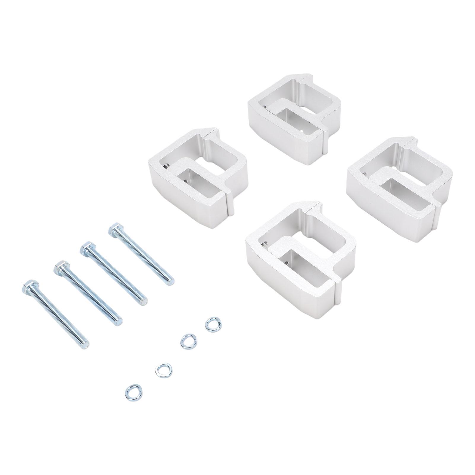 4pcs Truck Caps Mounting Clamps Topper Ladder Rack Clamp Replacement For Chevy Silverado Sierra 1500 2500 3500 Silver серебряный