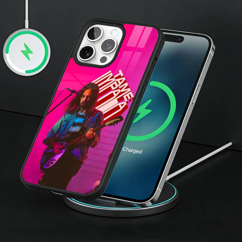 Tame I-Impala Band Handyhülle Für iPhone17,16,15,14,13 Plus,Pro Max Magnetisch Für Magsafe Kabelloses Laden