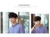 Men's Slim-Fit Striped Shirt: Japanese Style, Seven-Sleeve, Urban Casual for Spring and Autumn
