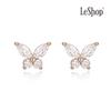 [LsSHOP] 14K Minue Butterfly Earrings (Gold Plated)_LJ5293BRE