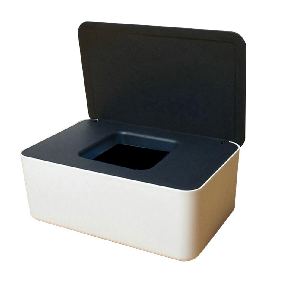 Wet Wipes Dispenser with Lid Plastic Tissue Dispenser Box for Bathroom Bedroom Living Room