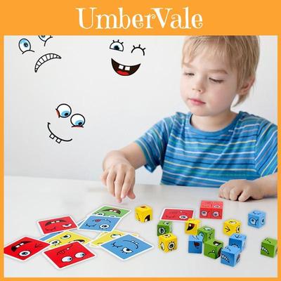 Cube Puzzle Transformable en Bois avec Bouton Sonore