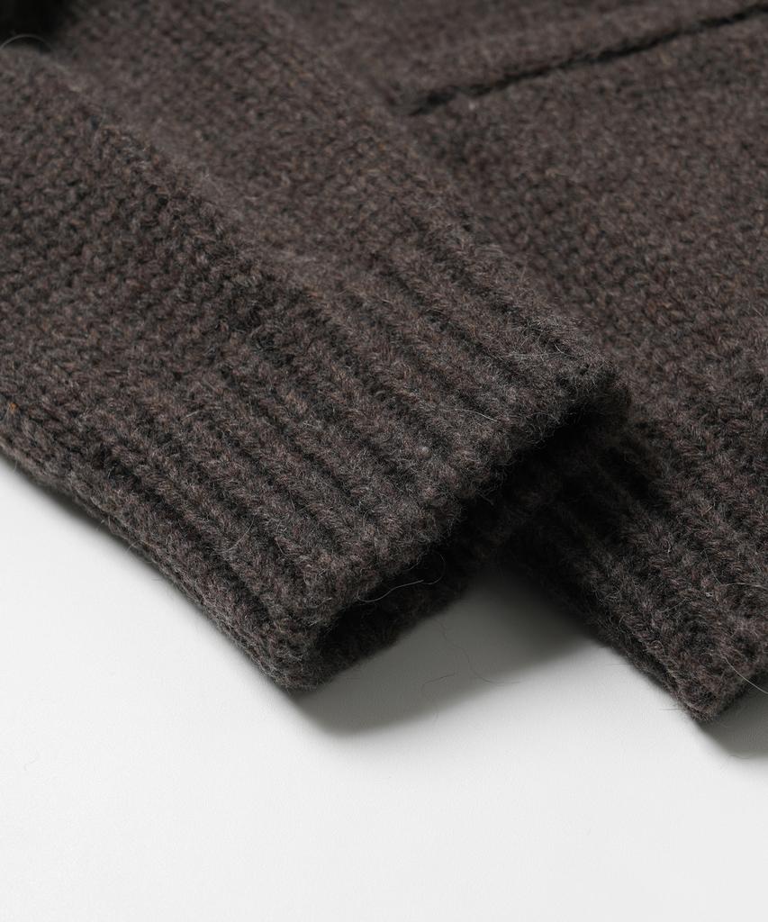 Frizmworks Heavy Cowichan Zip Up Cardigan _ Sephia