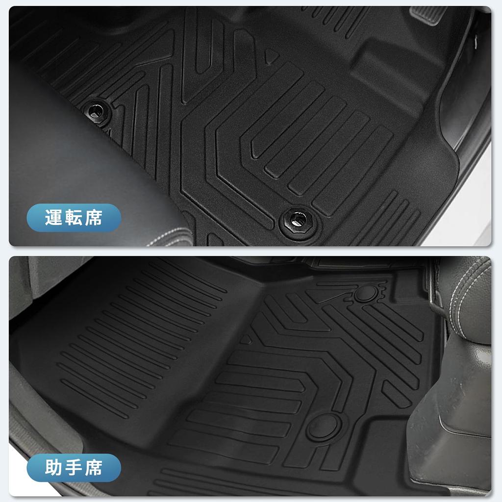 Set of 2 floor mats for the first row of passengers in the Step WGN and RP8 Features a TPE a luggage and easy Features a 3D and waterproof Ideal for