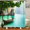Hoge Kwaliteit Wasbaar Douchegordijn Natuurlandschap 3D Waterdichte Stof Badkamer Decor Groot 240X180 Bedrukt Douchegordijn