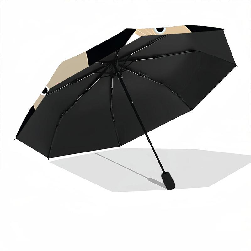 1pc Cat Prints Automatic Opening and Closing Folding Umbrella with 8 Iron Ribs - Portable, Foldable for Travel yy251124084