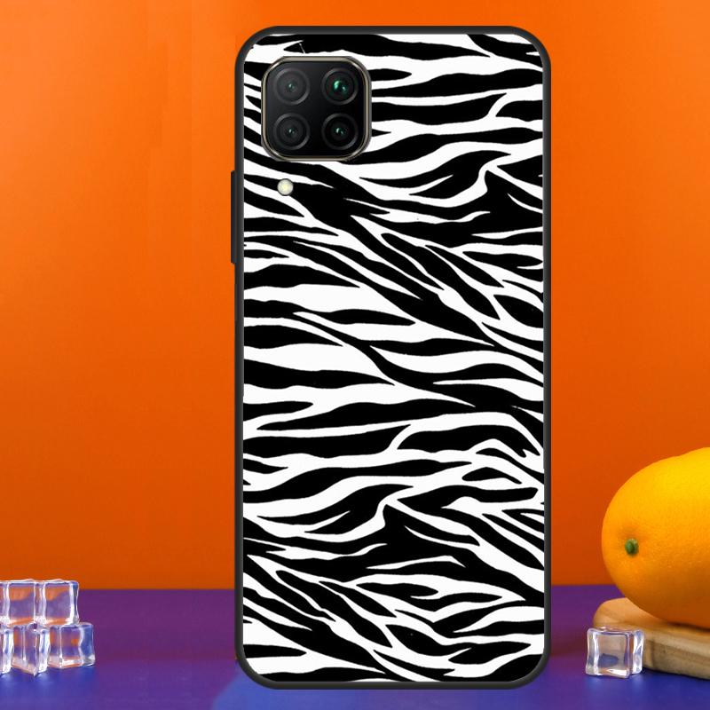 Black White Zebra Stripe For Huawei Nova 12s 12i 11i 8i 9 10 SE Y91 Y90 Y60 Y70 Y72 Y61 P20 P40 Lite P30 P60 Pro Case