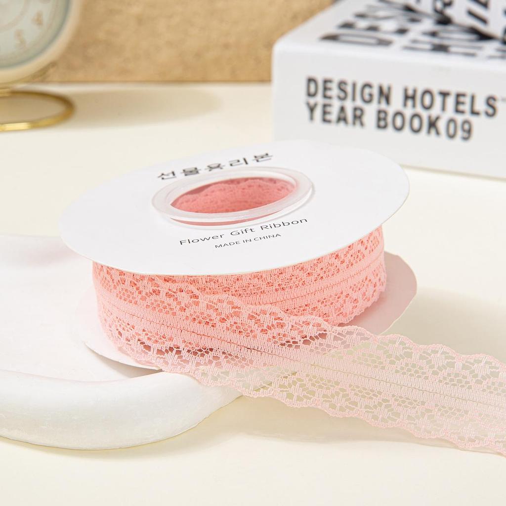 Blumenband zum Valentinstag: 25 Yards Hohlspitze für Kuchen- und Blumenstraußverpackungen