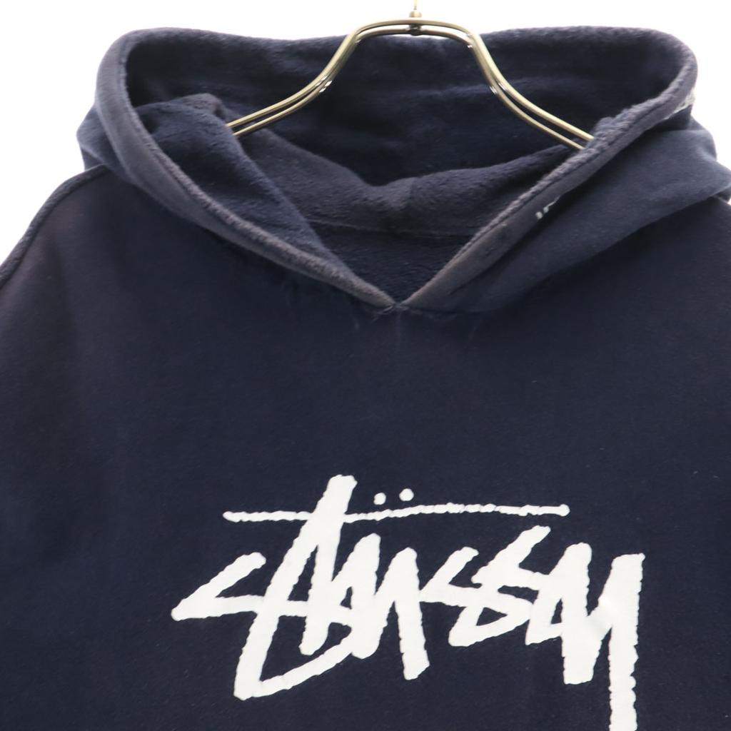 STUSSY Short sleeve Parker Navy Back brushed Women Used