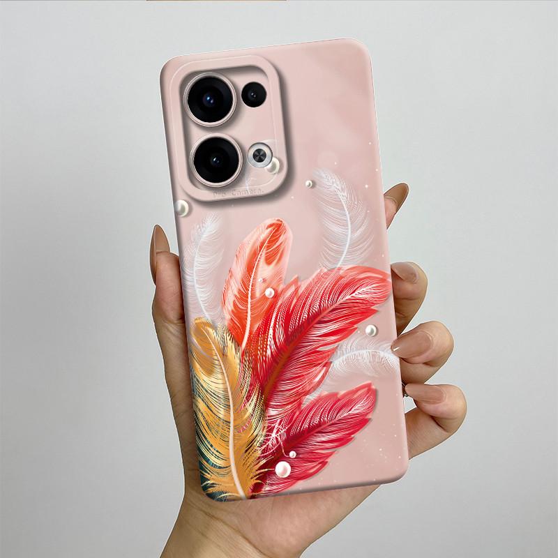 For OPPO Reno 13 CPH2689 Reno13 Phone Case Soft Silicone Funda Sweet Painted Fashion Cartoon Bumper Coque Printed Back Cover