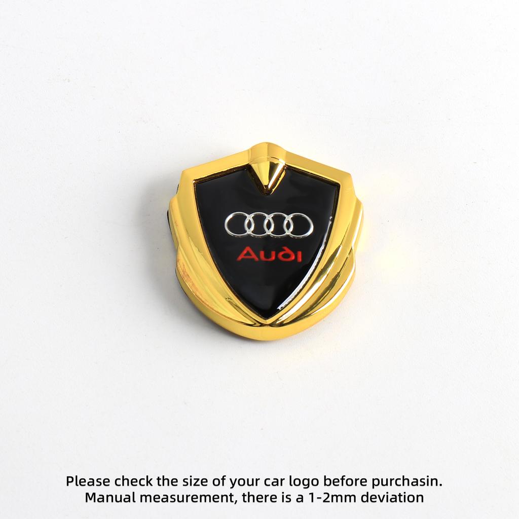 Car 3D Metal Logo Emblem Auto Side Body Decal Sticker Decoration For Audi S A4 B5 B6 B9 A3 8P A5 A6 C6 C7 4F A1 A7 A8 Q2 Q3 Q5