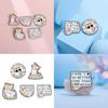 Adorable Cartoon Cat Themed Metal Brooches For Fun Fashionable Accessories For Everyone