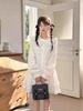 New Autumn Women's Loose-Fit Long Sleeve Dress with Sweet Pure Cotton French Doll Collar Design.