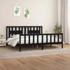 Bed Frame - Maison Exclusive - Solid Pine Wood - Black - 200x200 Cm
