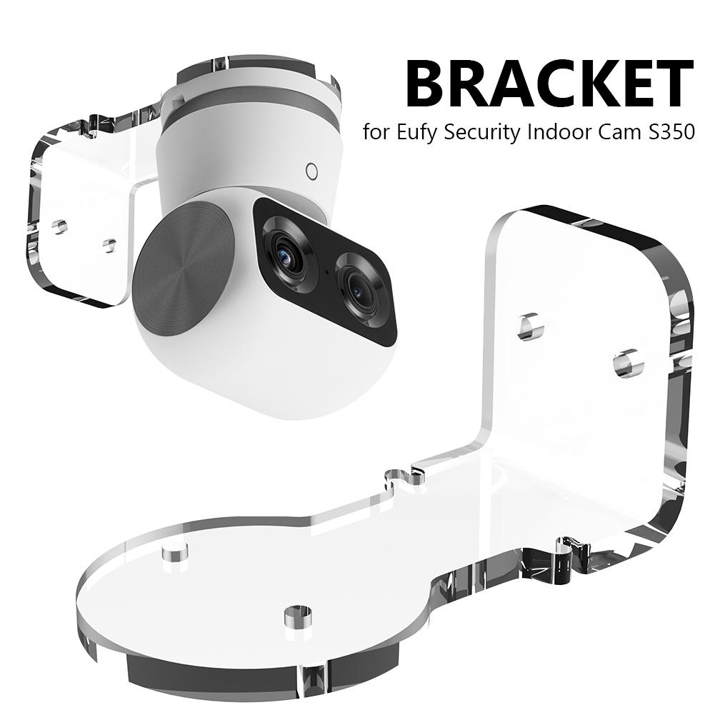 Wandhalterung Acrylhalterung Ohne Bohren/Bohren Installieren Klebende Wandhalterung Kamera-Halterung für Eufy Security Indoor Cam S350