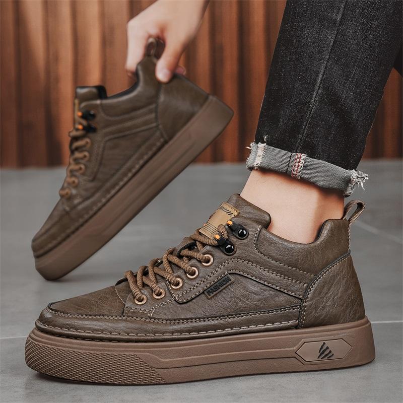 New Fashion Autumn And Winter Men's Low Top Martin Boots Students Male Boys Trending Soft Sole Work Shoes Labor Protection Martin Sneakers