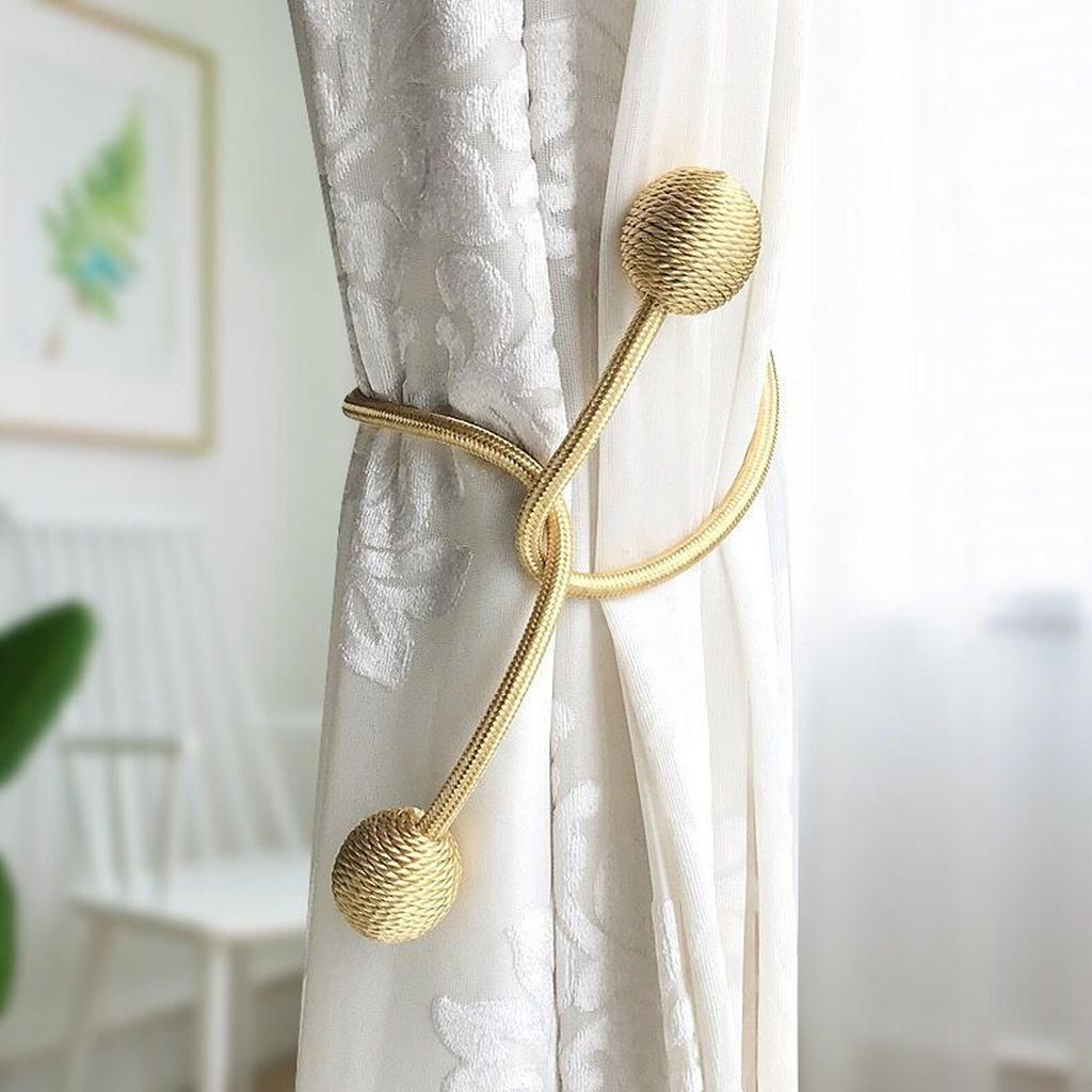 Woven Any Shape Strong Curtain Tie Plush Curtain Tie Rope 1/2PCS