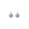 Elegant Retro Gray Pearl Earrings with Light Luxury Feel for Women