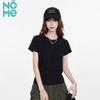 NOMe Women's Loose Fit Pure Color Short Sleeve T-shirt