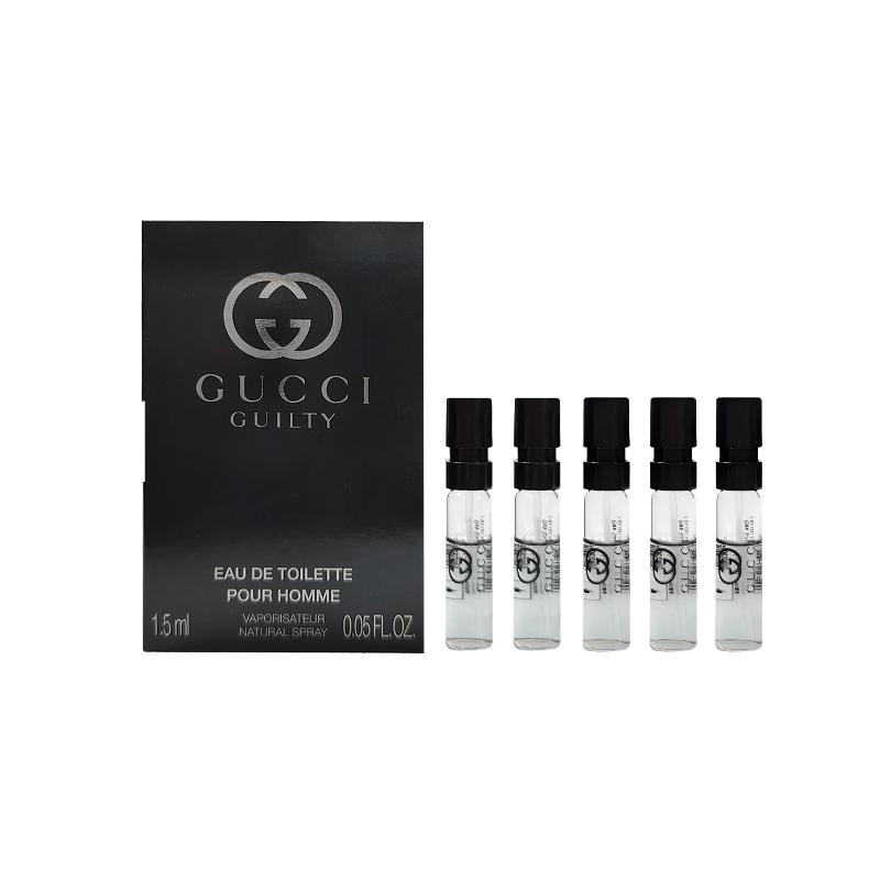 Gucci Guilty Love for Men Eau de Toilette Sample Sample Sample Woody Fragrance Eau de Toilette EDT Cedar Cosmetics 1.5ml*5