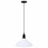 VidaXL Lampe suspendue réglable hauteur E27 blanc brillant Ø31cm métal, éclairage suspendu, éclairage suspendu de cuisine, 4103442