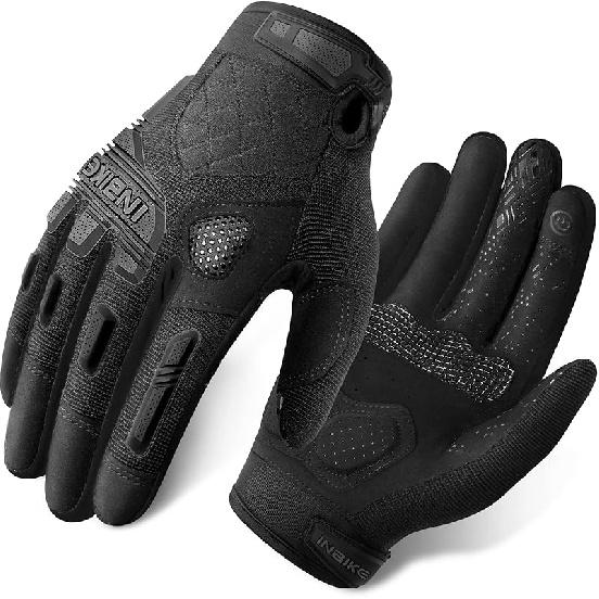 INBIKE MTB Mountain Bike Gloves Touchscreen With Thicken EVA Padded & TPR Knuckle Protection For BMX MX ATV Motorcycle