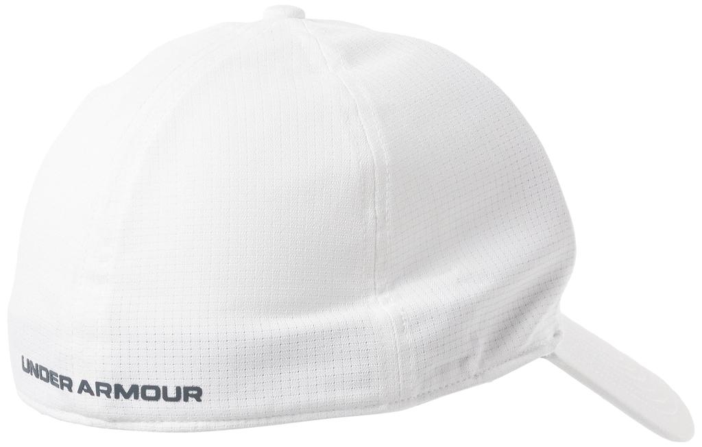 Under Armour ArmourVent Fitted Baseball White Men's Iso-chill Cap, Medium-Large,